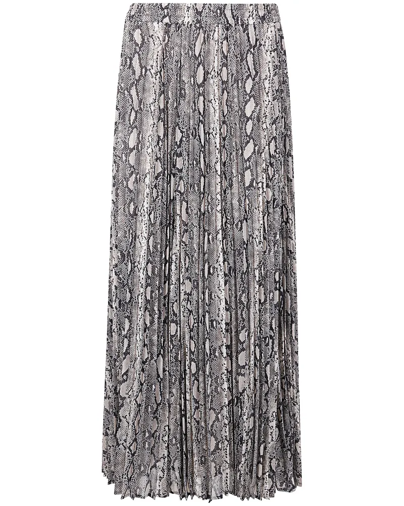 Michael Kors Snake Maxi Pleat Skirt Beige