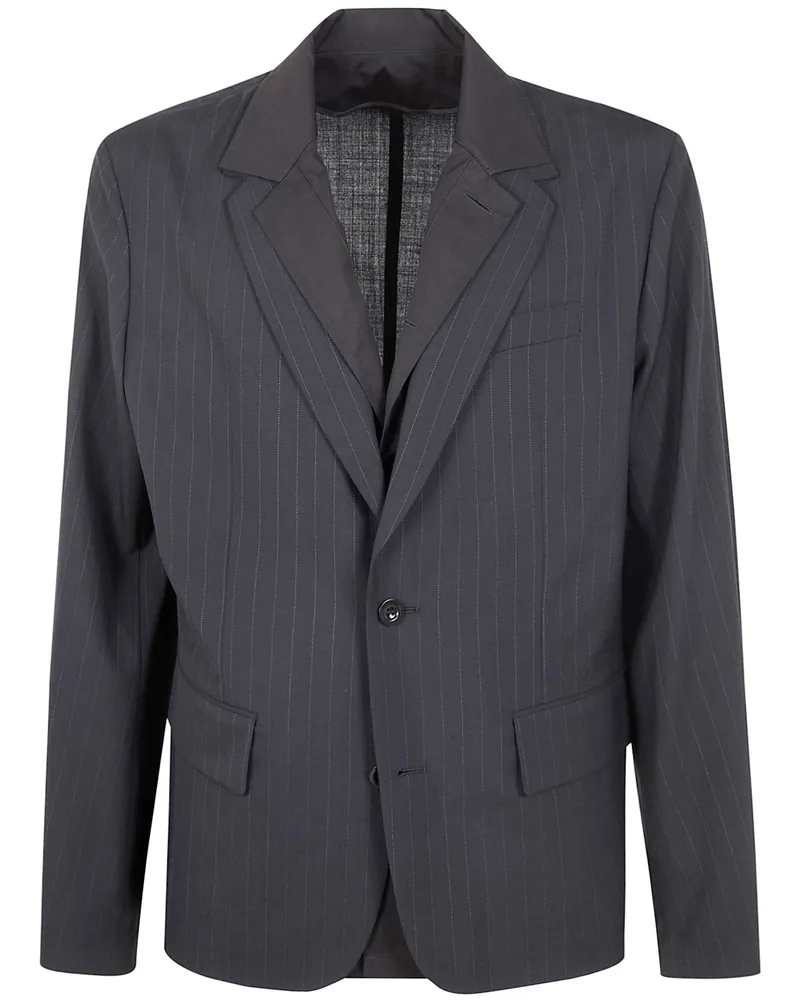 Sacai Chalk Stripe Jacket Black