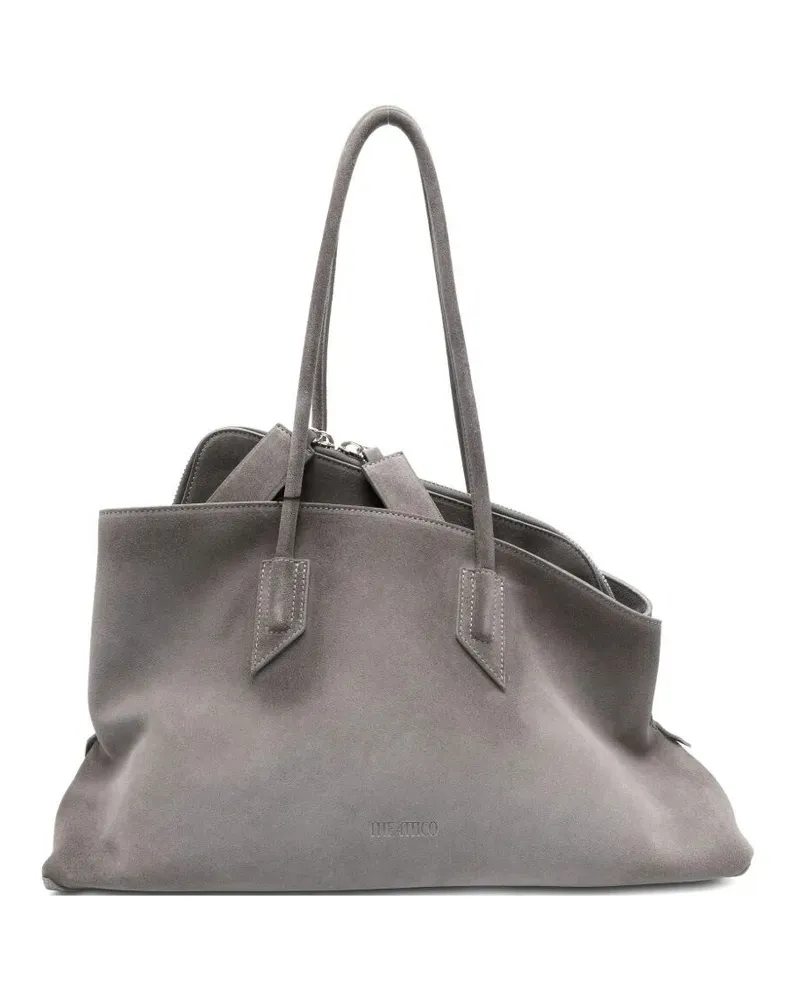 ATTICO La Passeggiata Medium Top Handle Bag Gray