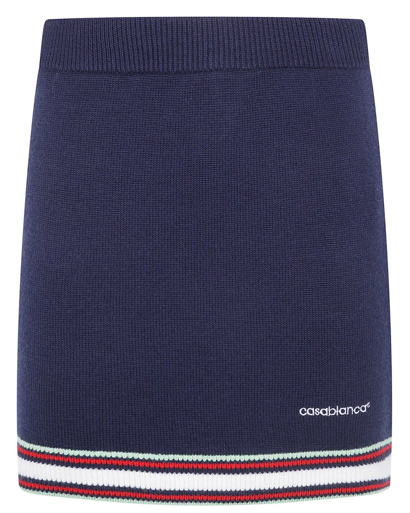 Casablanca Paris Skirt Mini Merino Blue