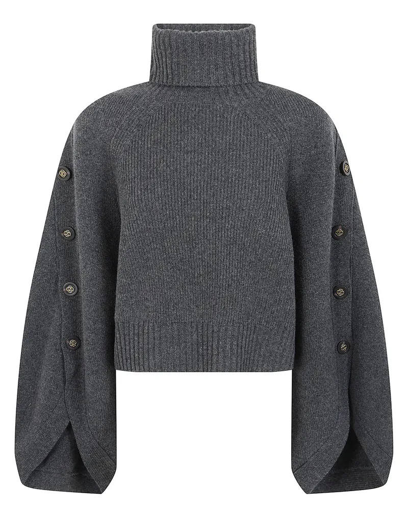 Zimmermann Sweater Buttoned "Valiant Gray