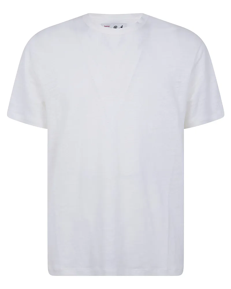 MC2 Saint Barth Linen Roundneck Sweater White