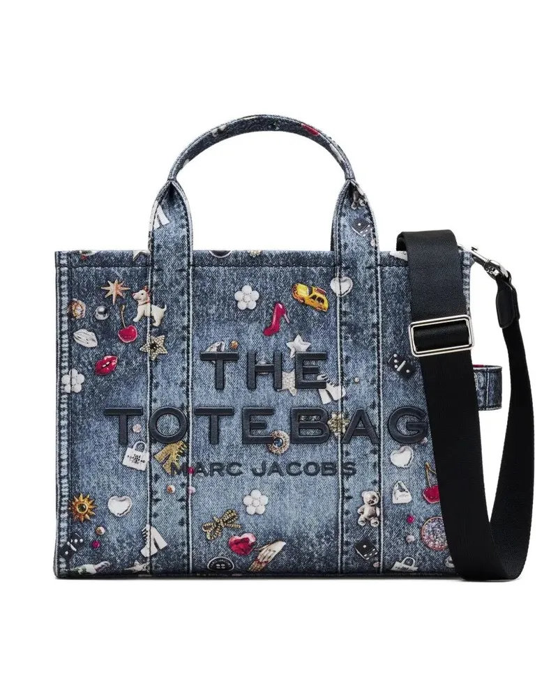 Marc Jacobs The Medium Tote" Canvas Tote Bag Blue