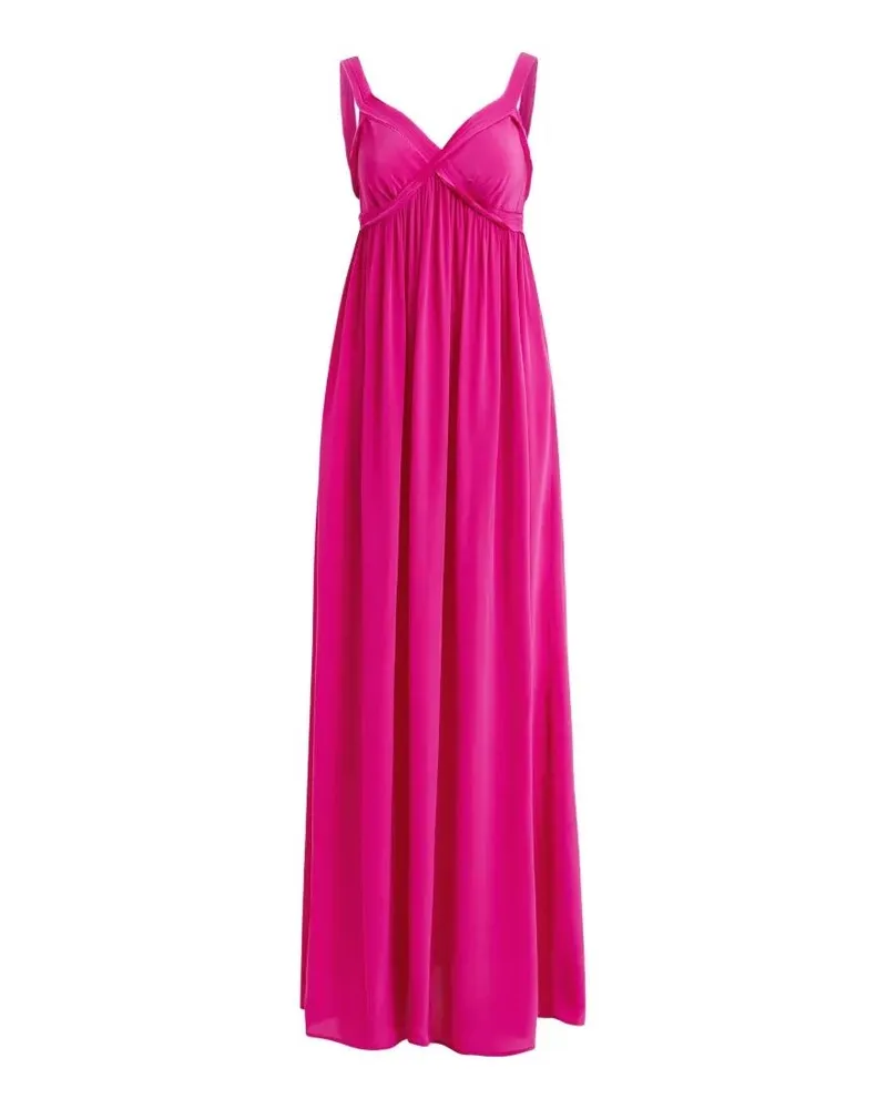 Essentiel Jacobean" Maxi Babydoll Dress Pink