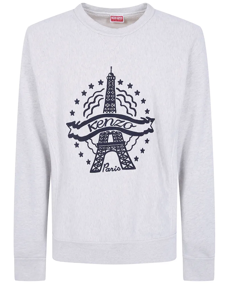 Kenzo Sweatshirt Graphic "Eiffel Tower Gray