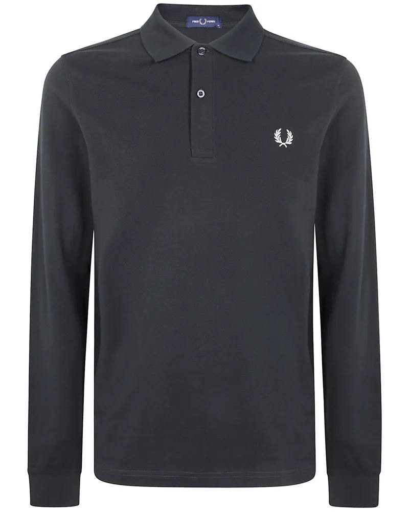 Fred Perry Fred Perry" Long Sleeve Fred Perry Shirt Green