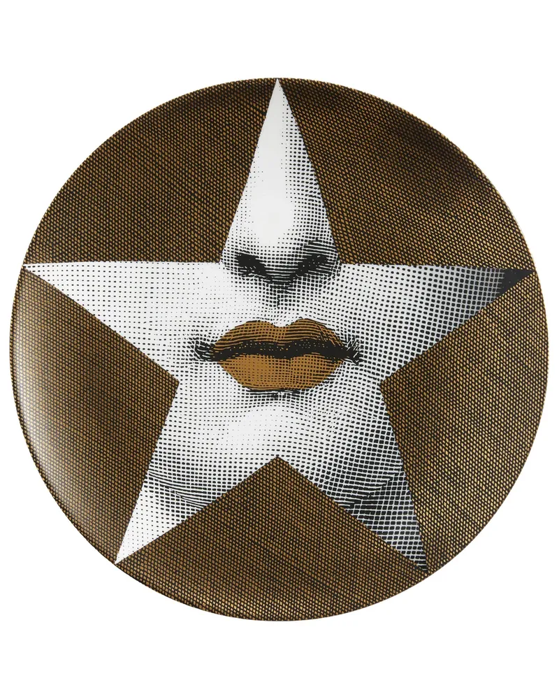 Fornasetti Theme And Variation Nr 399" Plate Metallic