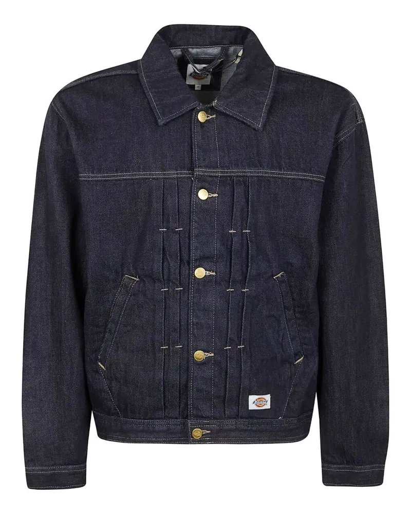 Dickies Selvedge Pleated' Denim Jacket Blue