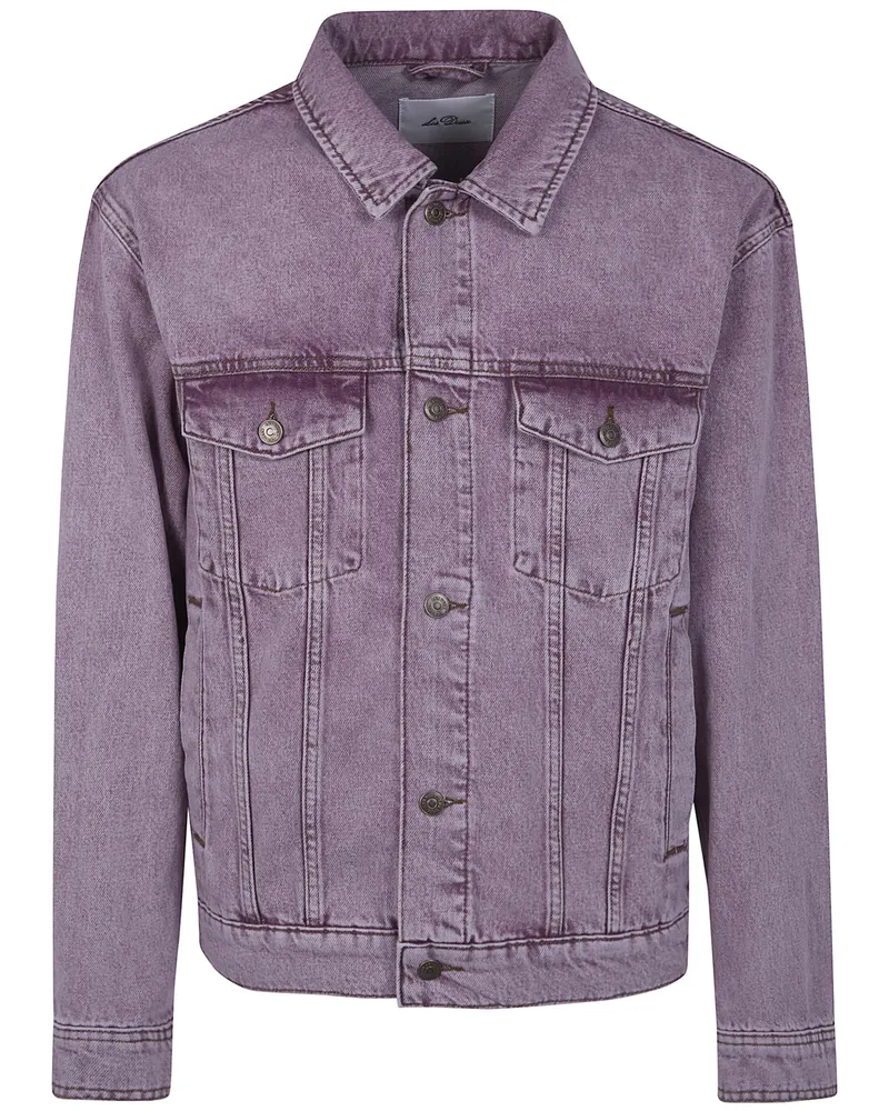 LES DEUX Rally' Light Pink Denim Jacket Pink