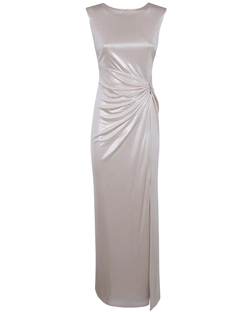 Ralph Lauren Ilianne Sleeveless Gown Beige