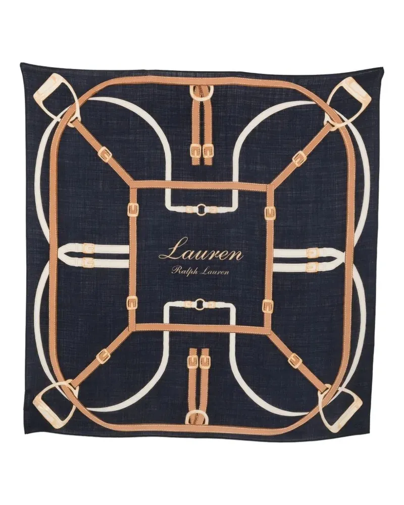 Ralph Lauren Scarf Large Square Blue