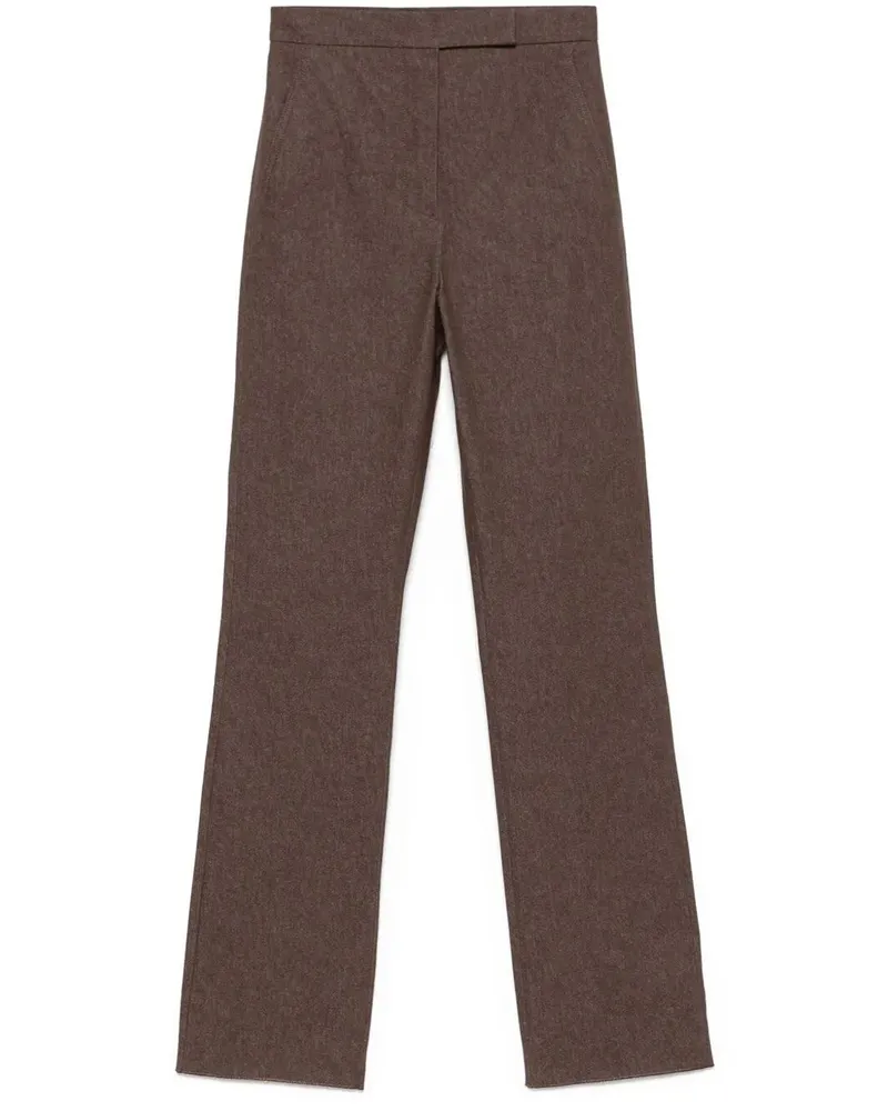 Max Mara Galizia Denim Trousers Brown