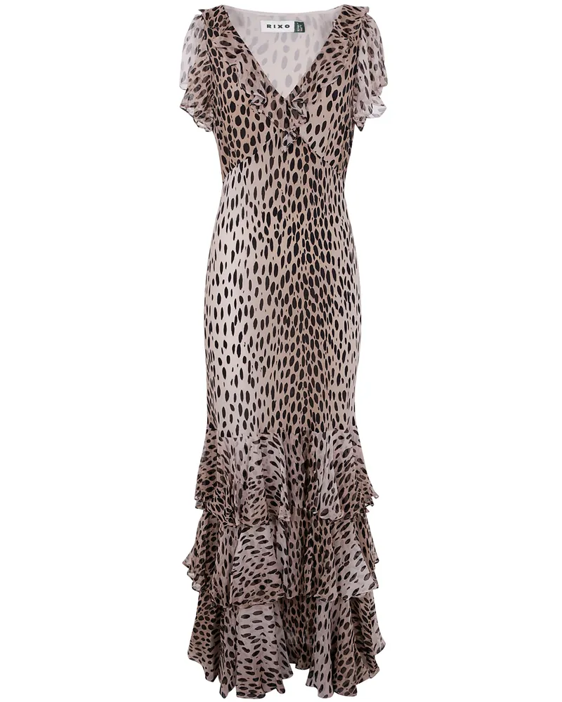 RIXO Amelle Midi Dress By Rixo Black