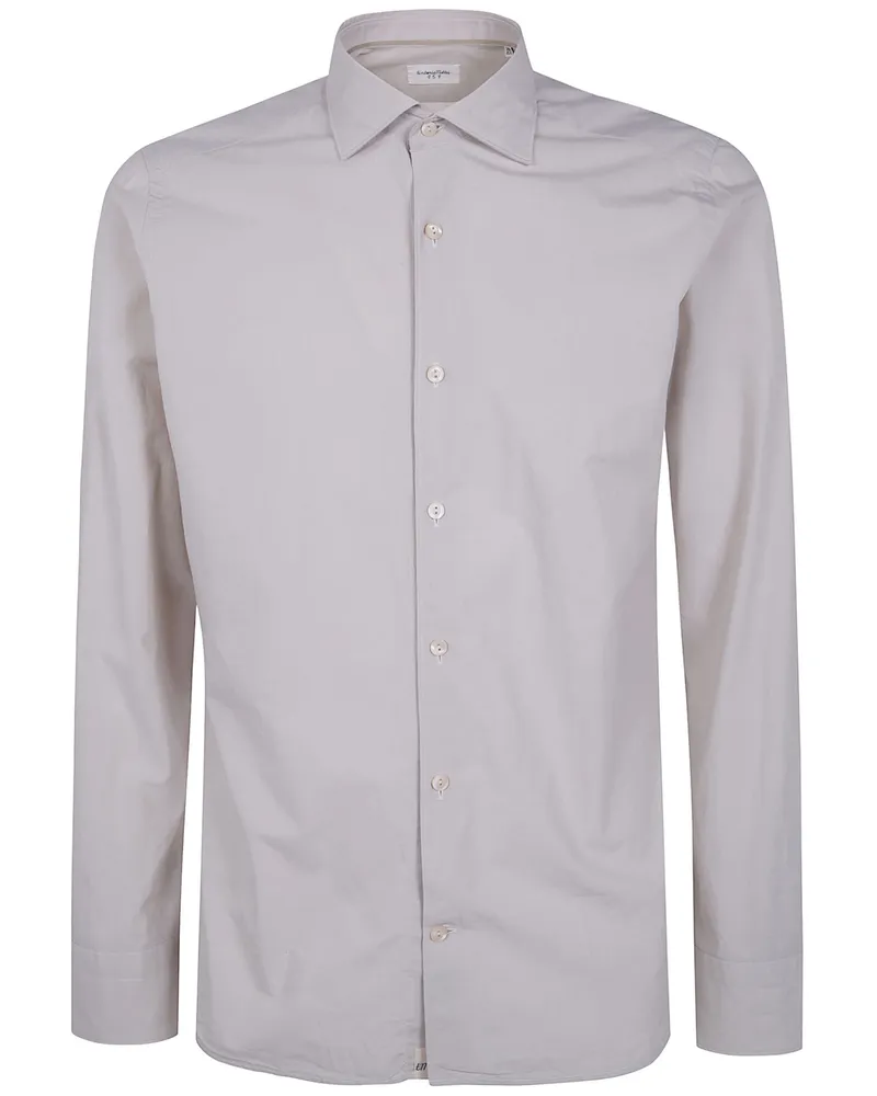 Tintoria Mattei Slim Poplin Shirt Gray