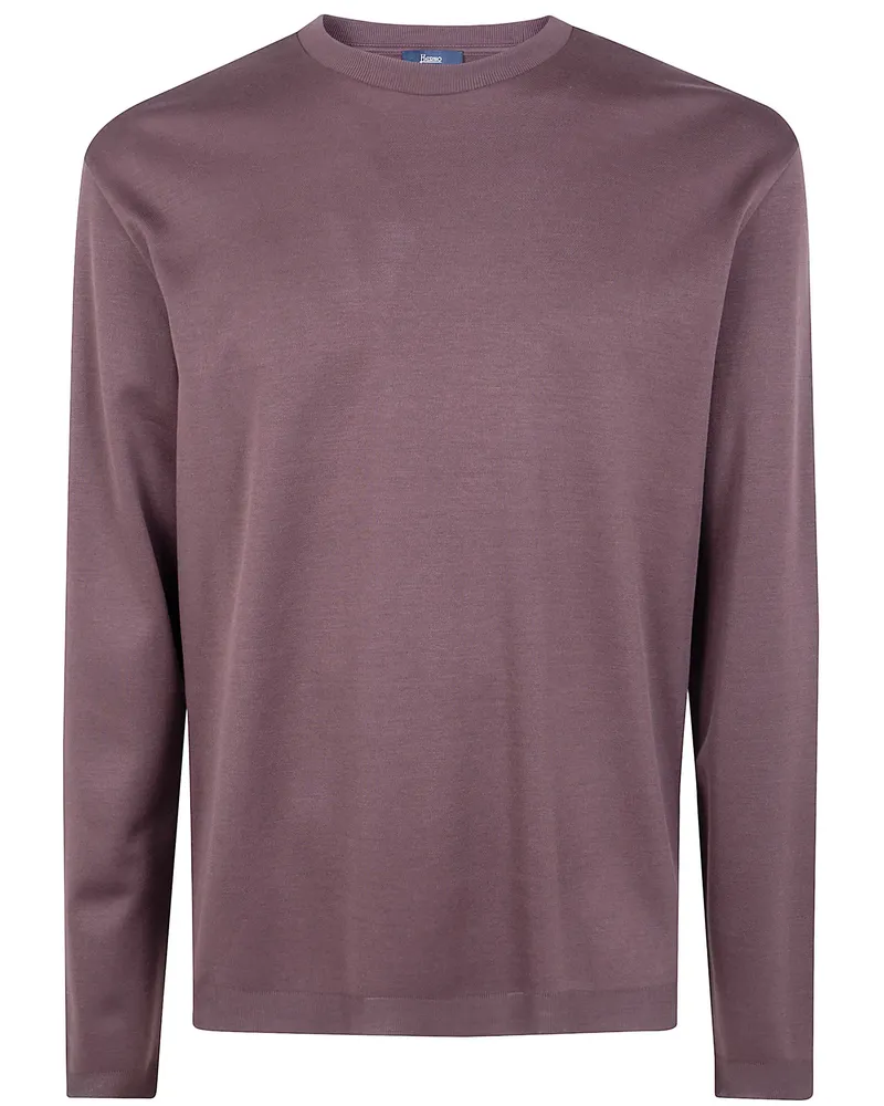 Herno Long Sleeves T-Shirt Brown