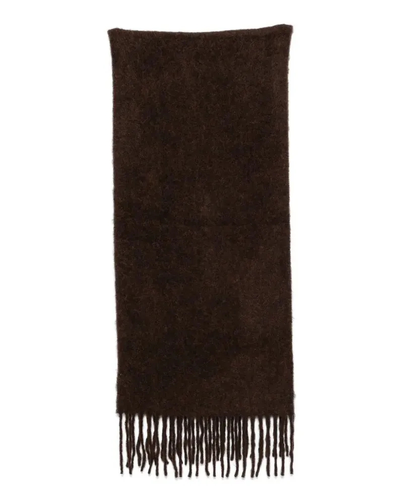 Golden Goose Scarf Long Fringes "Journey Brown