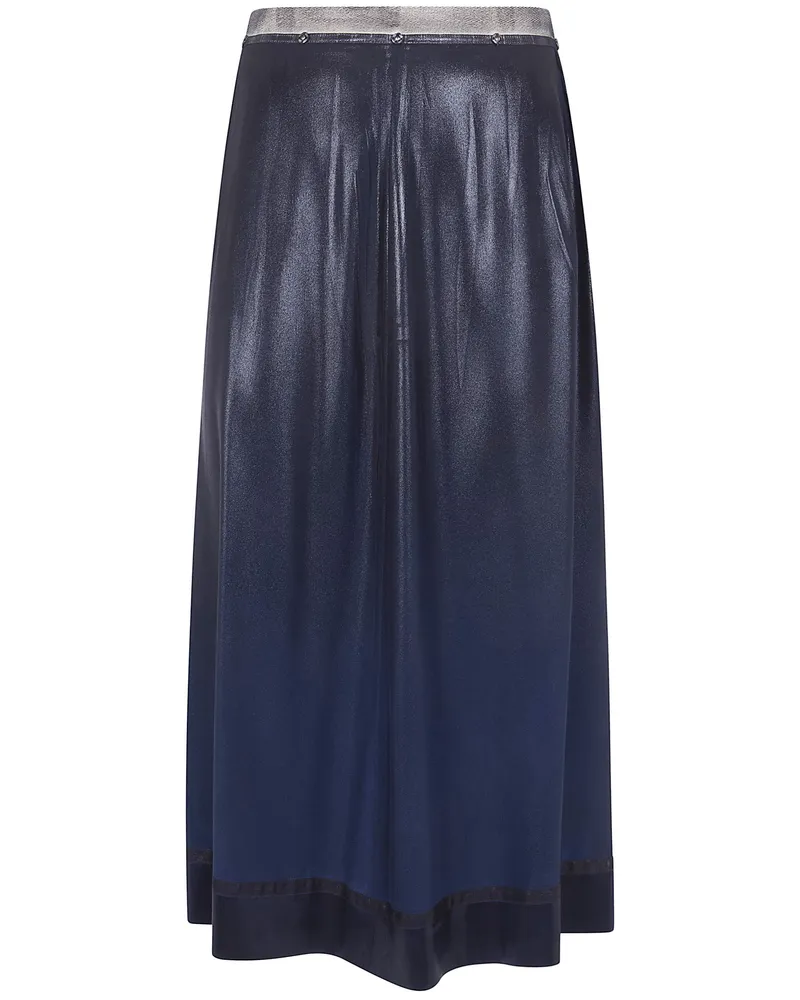 Maison Margiela Midi Straight Skirt Blue