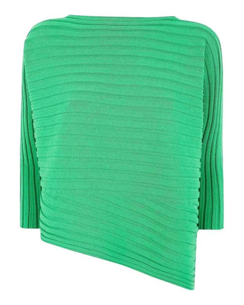 Issey Miyake Cotton Cashmere Knit Top Green