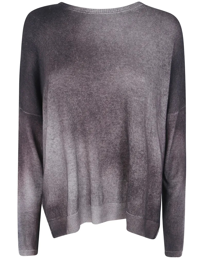 Avant Toi Sweater Boat Neck Oversize Pullover Gray