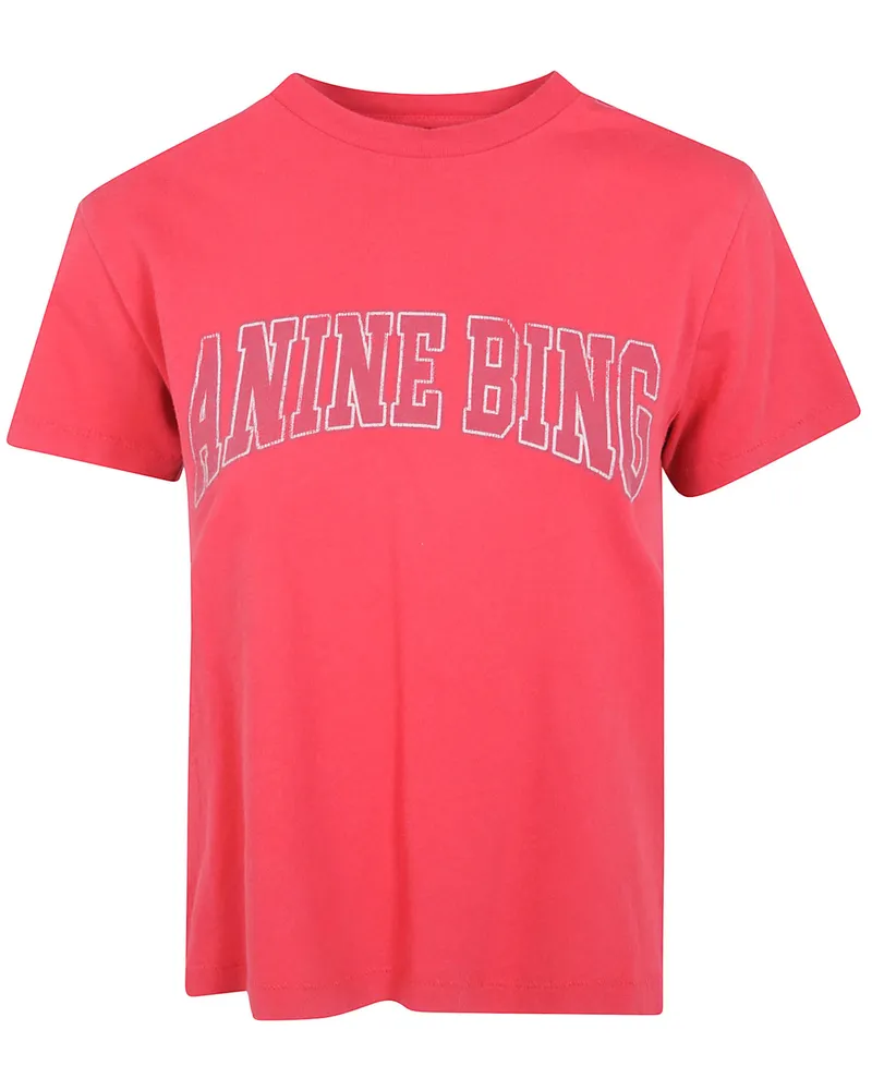 Anine Bing T-Shirt Red "Shelley" Tee Red