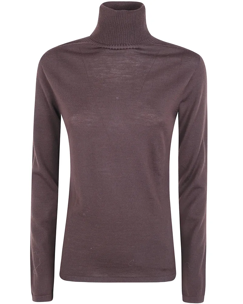 D.EXTERIOR D. EXTERIOR Sweater Basic Merino Turtle Neck Brown