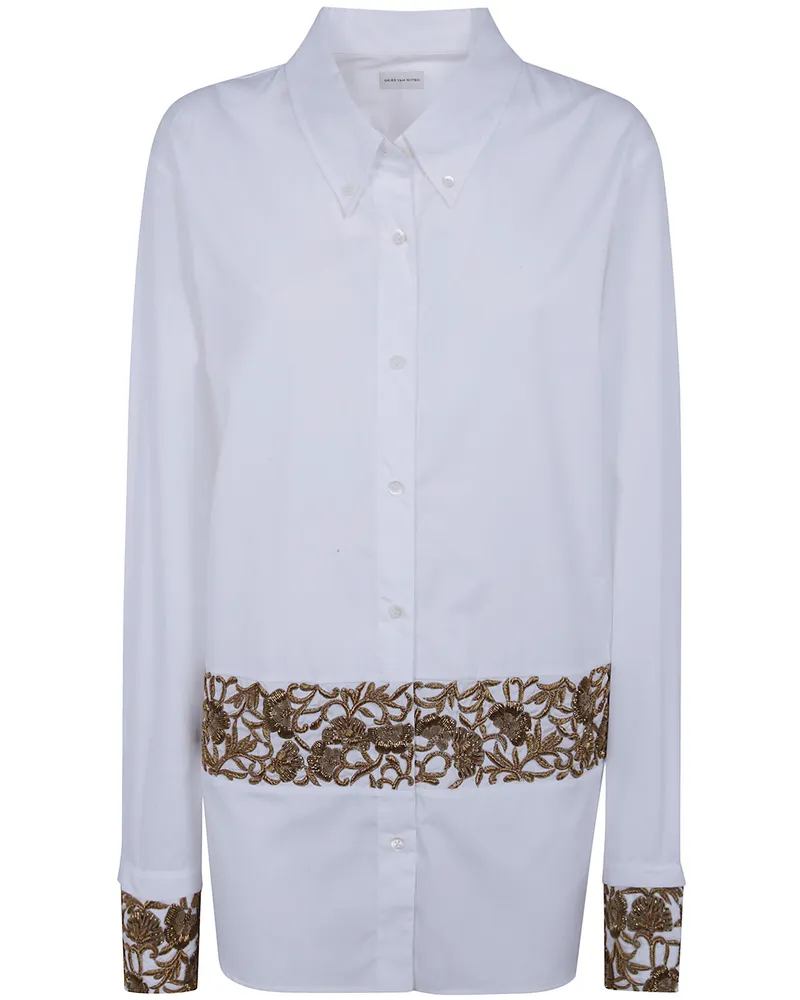 Dries van Noten White Shirt "Cheers White