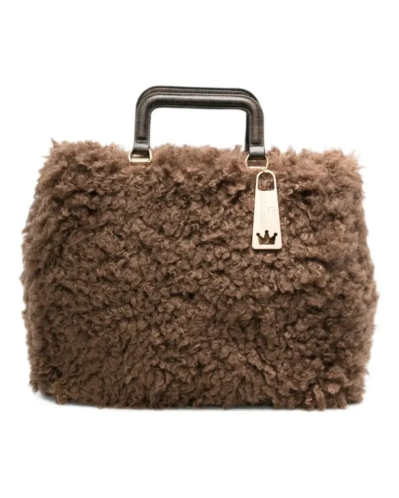 La Milanesa Handbag Teddy Bag "Amal Brown