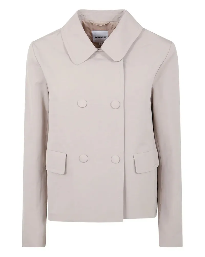 ASPESI Aranciata Double Breasted Jacket Beige