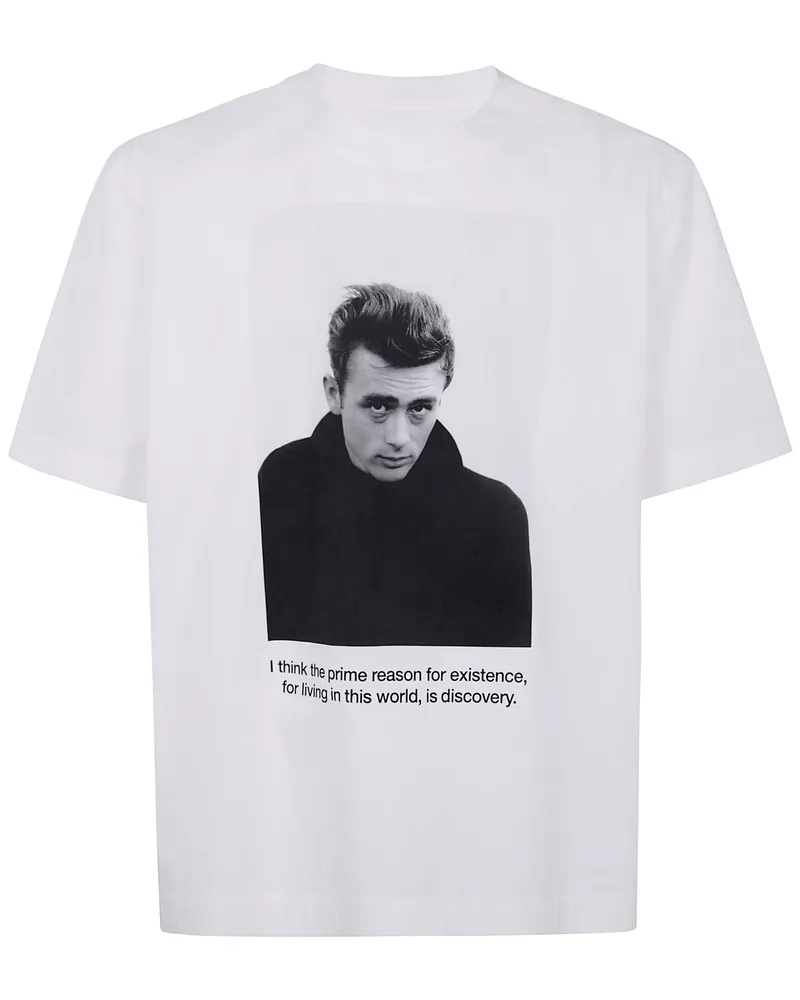 Sacai James Dean Cotton Popelin T-Shirt White