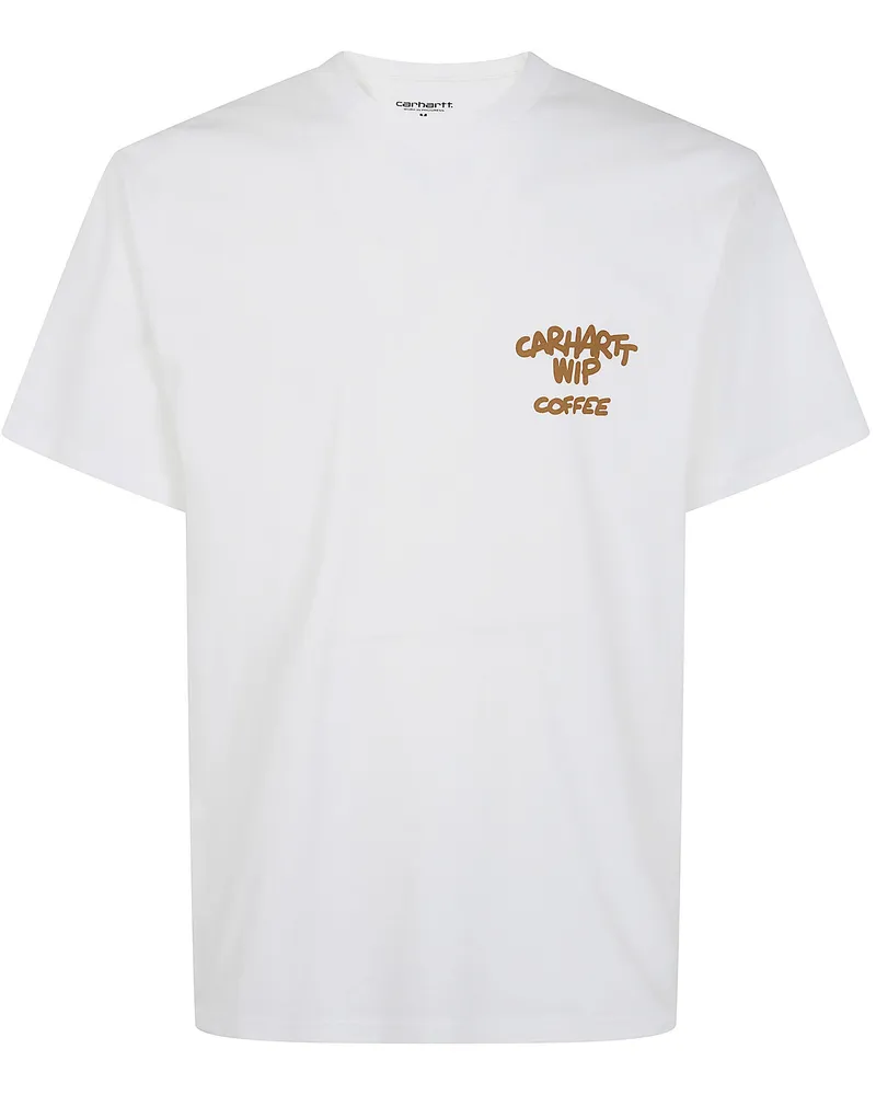 Carhartt WIP Short Sleeves Coffee Break T-Shirt Organic Cotton Single White