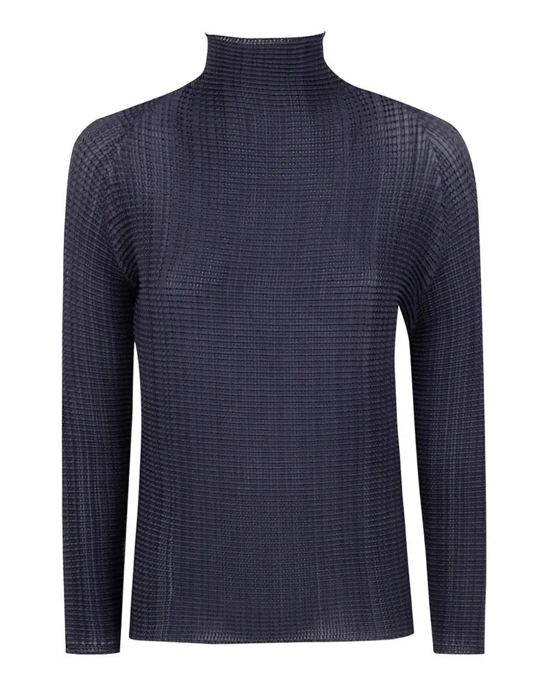 Issey Miyake Wooly Pleats Bk Wt 66 Shirt Black