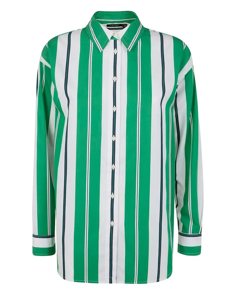 Ralph Lauren Kotta" Long Sleeve Button Front Shirt Green