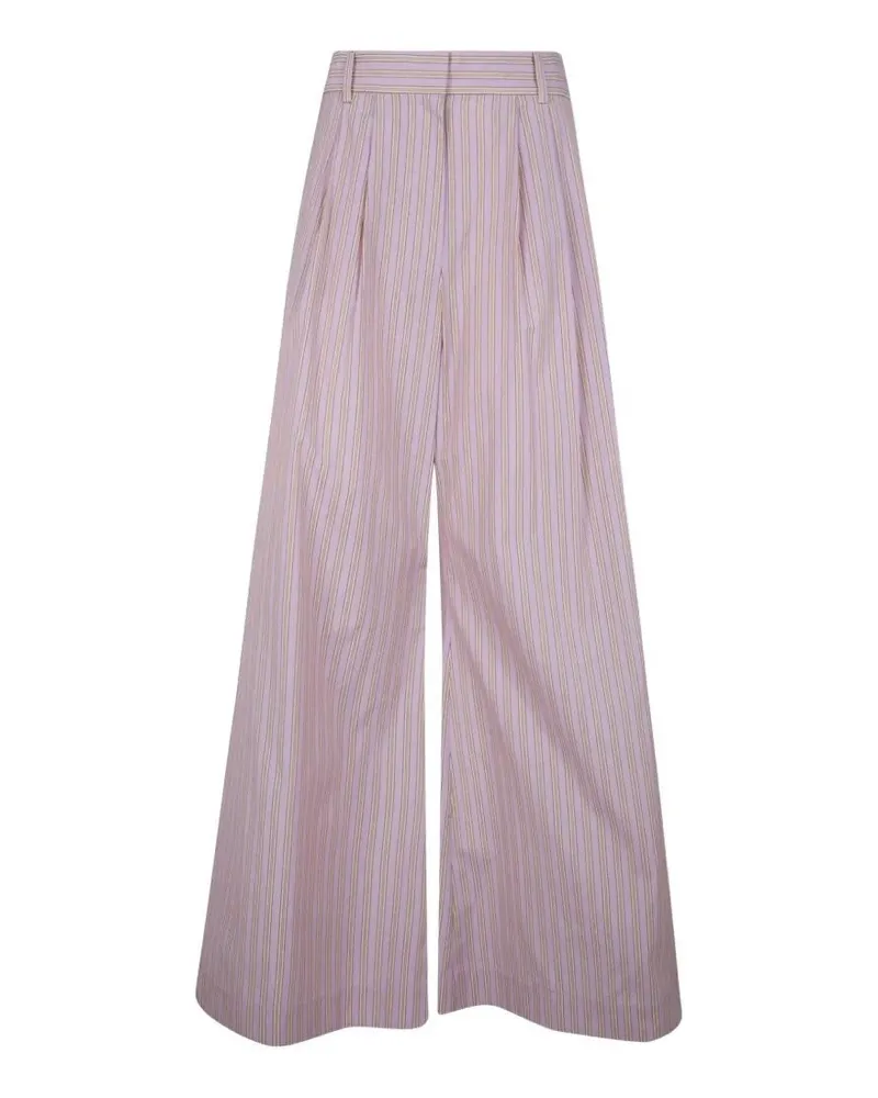 Zimmermann Stripe Wide Leg Pant Pink