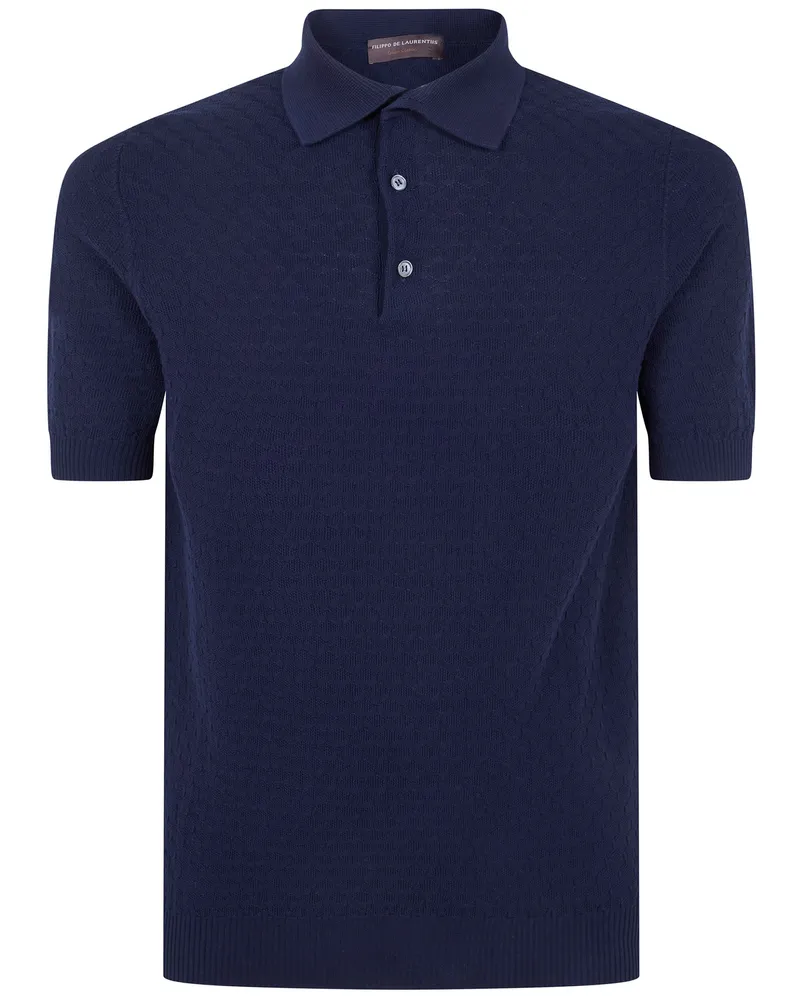 Filippo de Laurentiis Short Sleeves Polo Shirt Blue