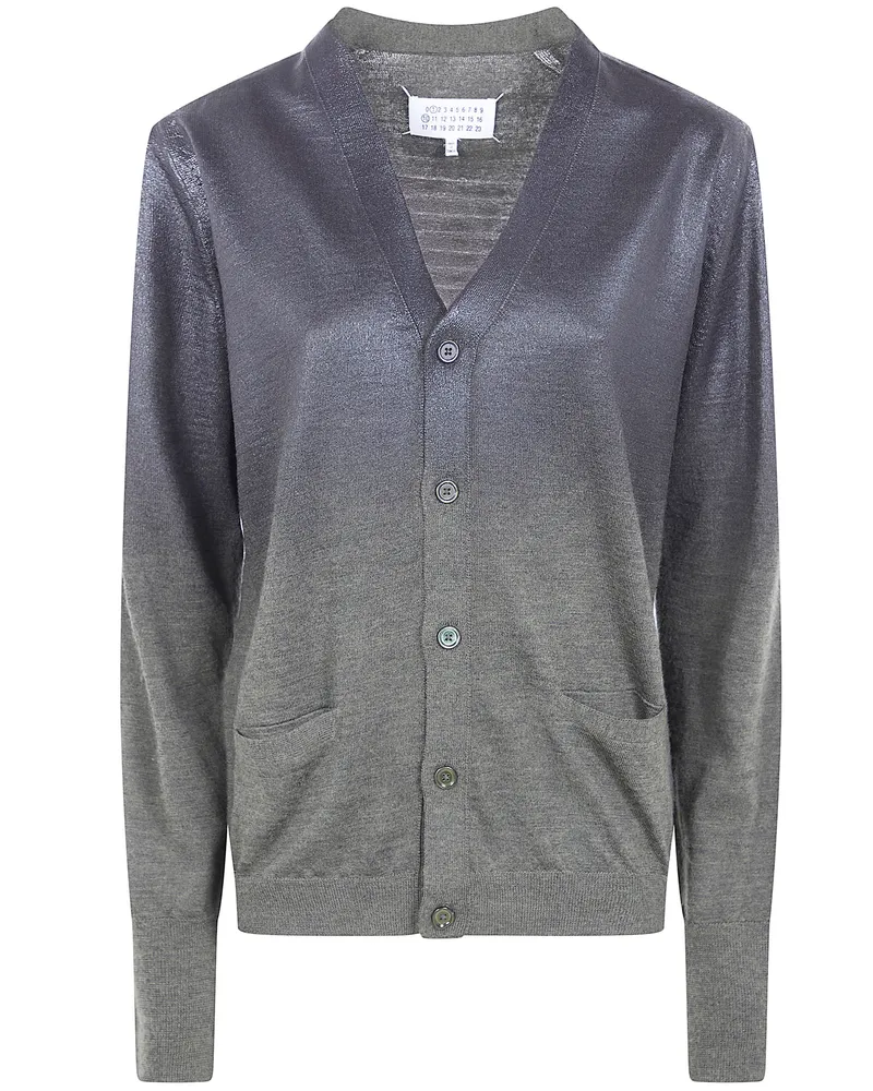 Maison Margiela V Neck Cardigan Green