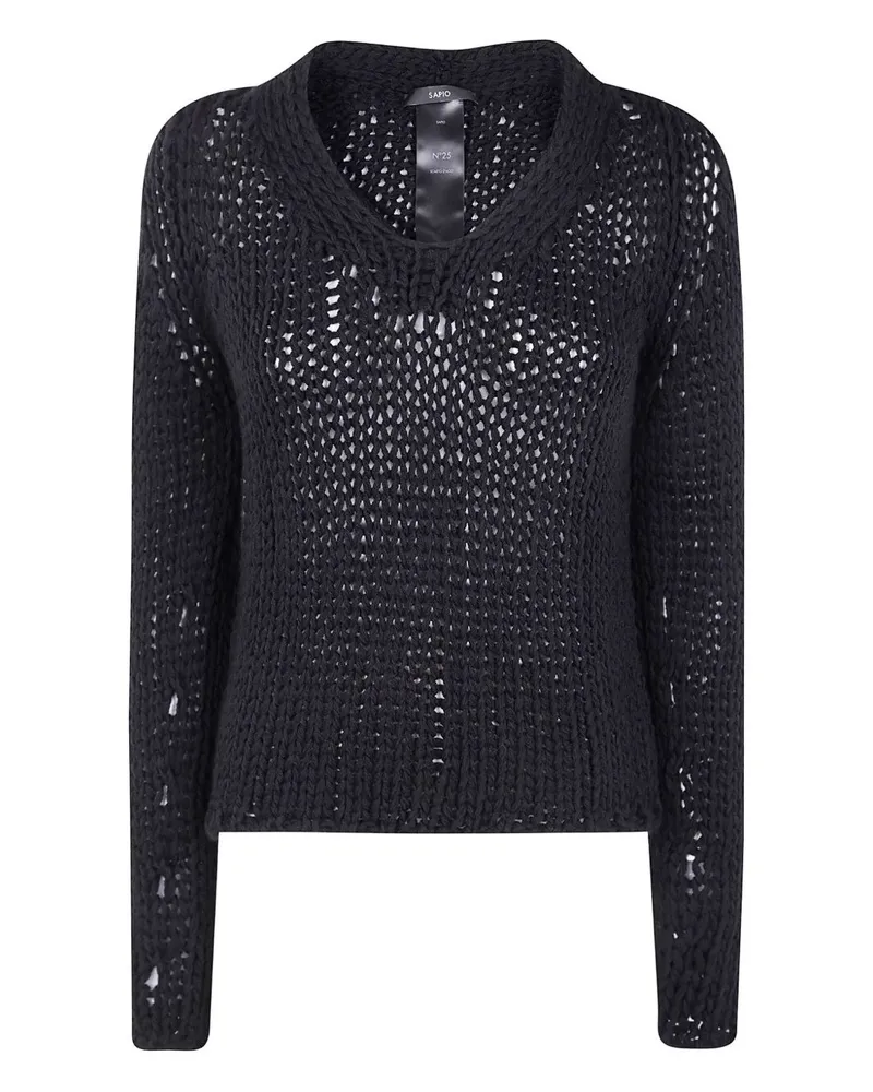 Sapio V Neck Sweater Black