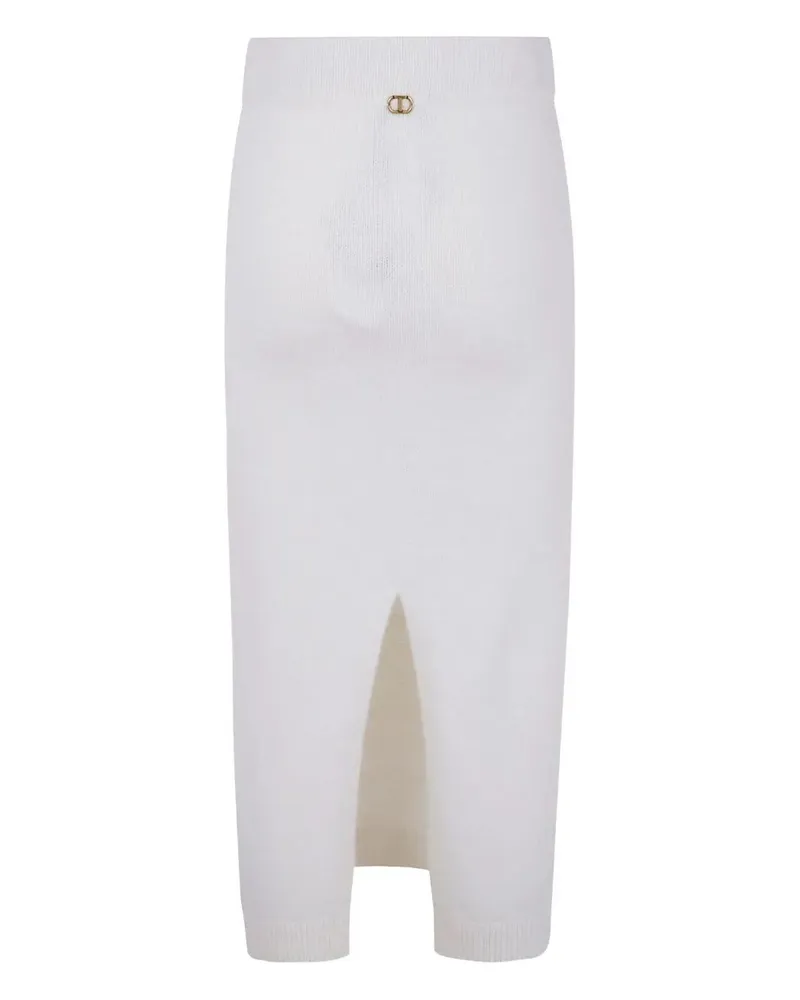 Twin-Set Midi Skirt White