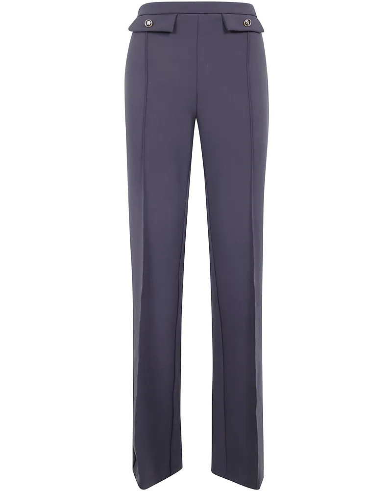 Elisabetta Franchi Wide Leg Trousers Black