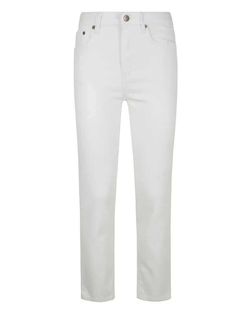 Ralph Lauren Hghrs St Ank Ankle Straight Jeans White