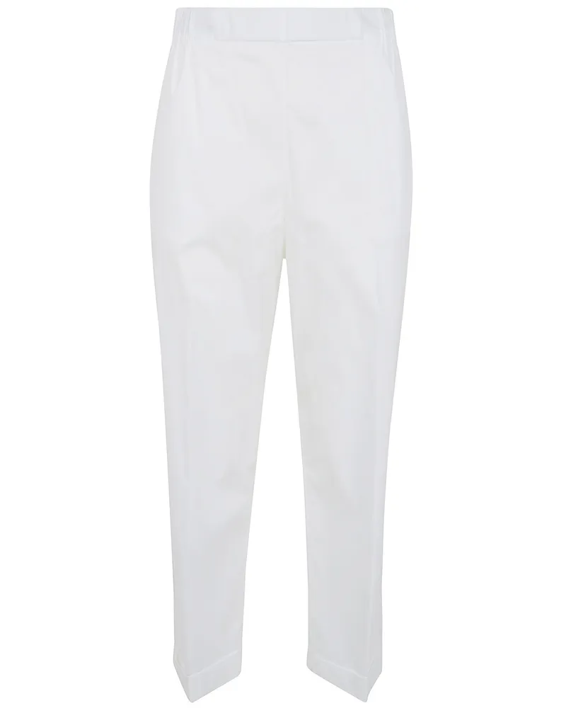 Liviana Conti Claude" Barrel Leg Trousers White