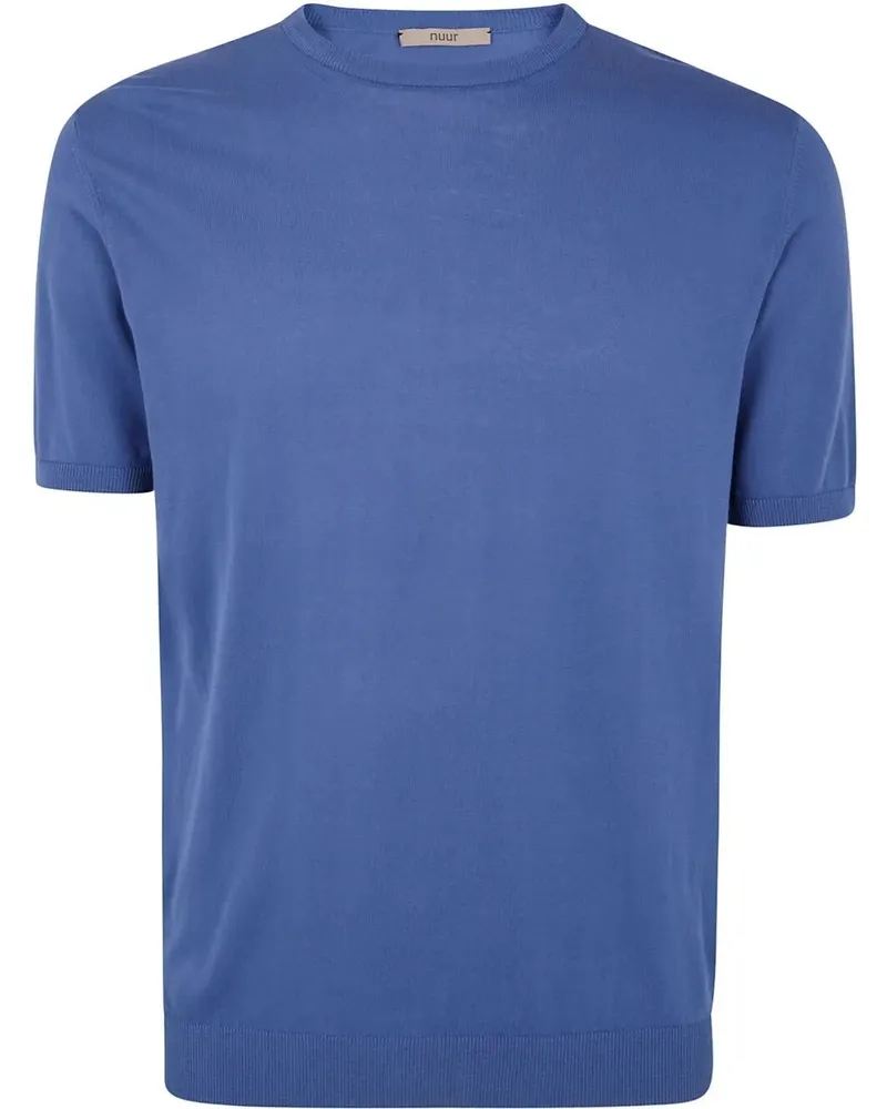 Nuur Short Sleeves Round Neck Blue