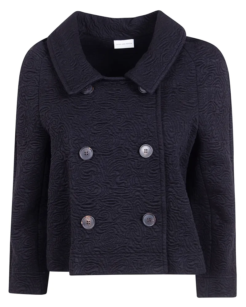 Dries van Noten Huvia" Double Breasted Jacket Black