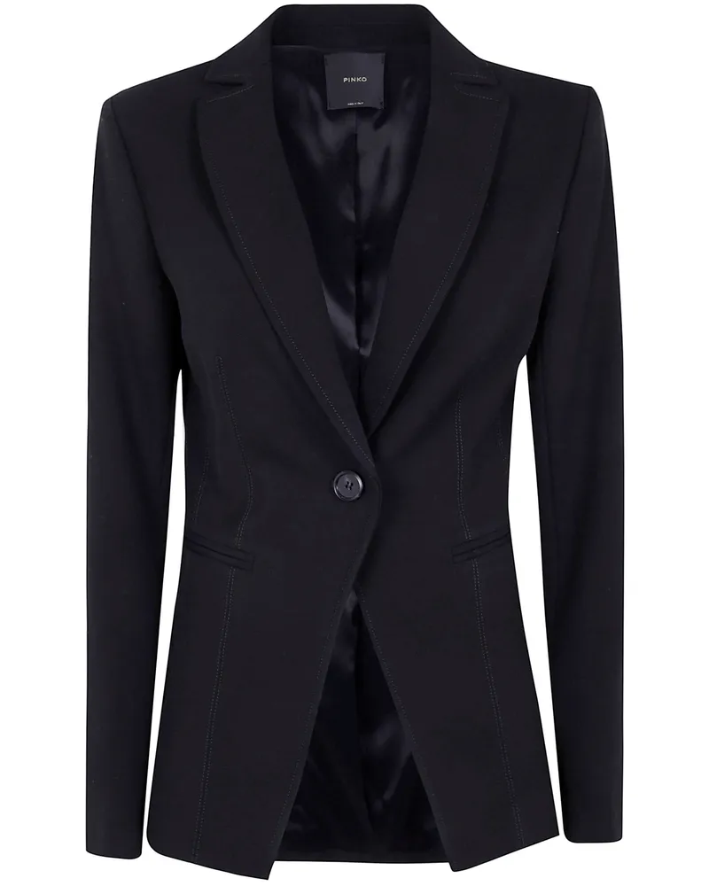 Pinko Granaglie" Crepe Poly Blazer Black