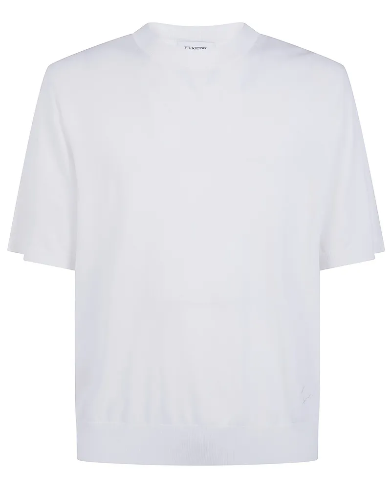 Laneus Knitted T-Shirt Man White