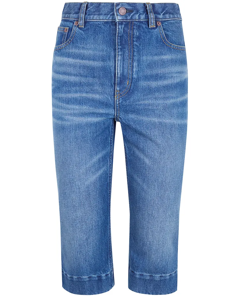 Chloé Capri" High Waisted Jeans Blue