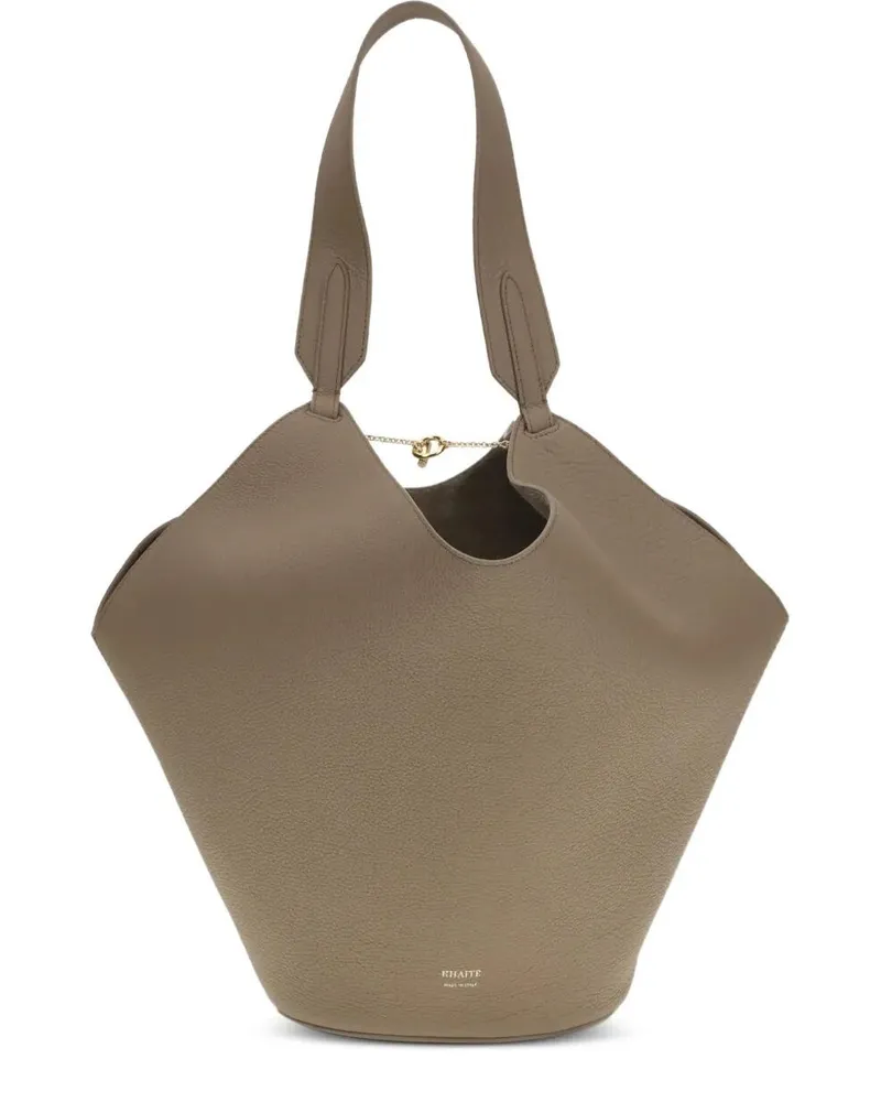 KHAITE Lotus" Small Tote Bag Brown