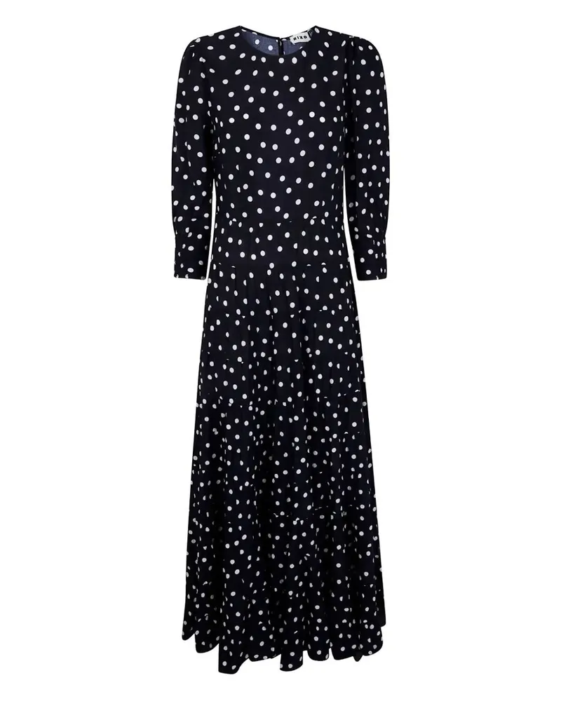 RIXO Kristen" Dress Bohemia Spot Deep Navy Blue