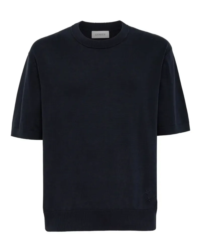 Laneus Knitted T-Shirt Man Blue