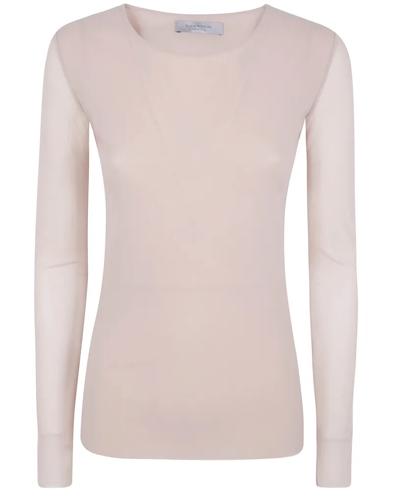 D.EXTERIOR D. EXTERIOR Sweater Round Neck "Tulle Beige