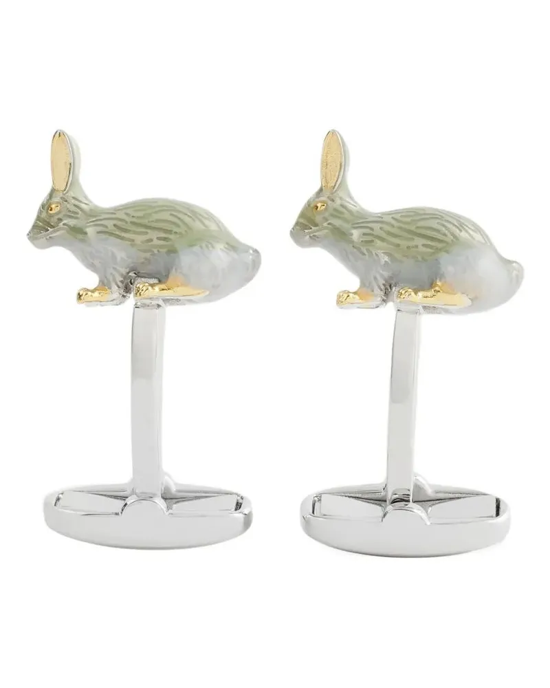 Paul Smith Men Cufflink Rabbit White
